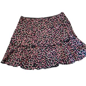 Trina Turk Silk Floral Tiered Skirt Size 6 - New